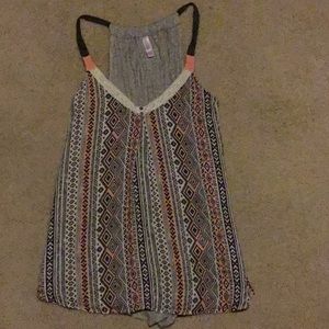 Racerback Aztec Printed Tank